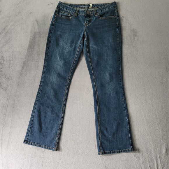 American Rag Womens Cie Jeans Size 5 Short Boot Cut Low Rise Medium Blue - Picture 1 of 9